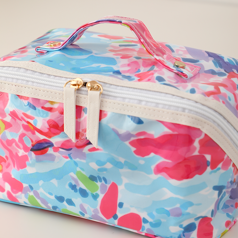 Petal Splash Cosmetic Carryall Case