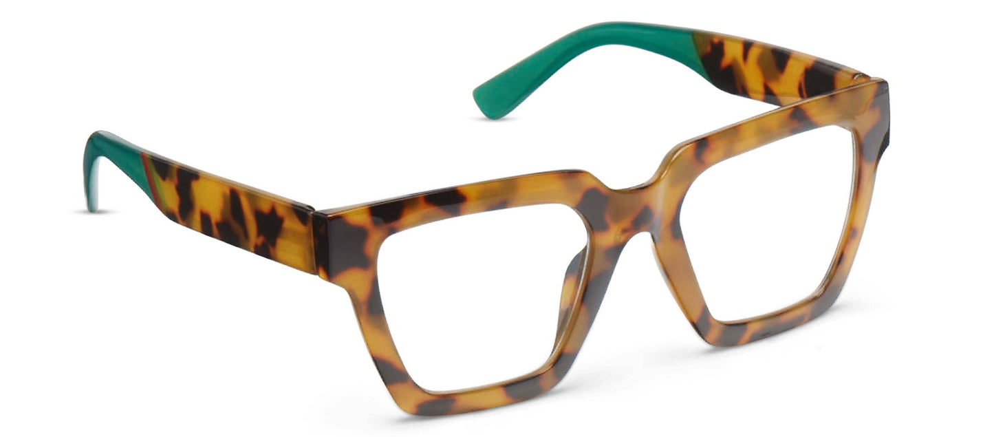 Peepers Sterling Tokyo Tortoise Green Readers