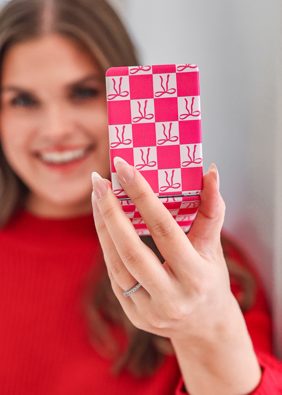 Twirls and Bows Compact Mirror