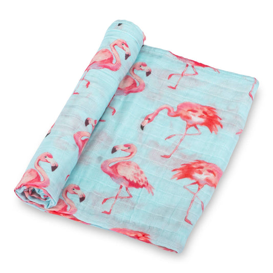 Flamingo Baby Muslin Swaddle Blanket