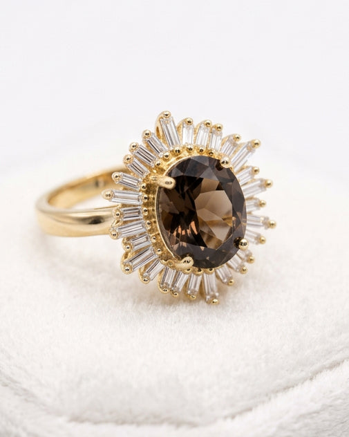 Valentina Starburst Vintage Cocktail Ring
