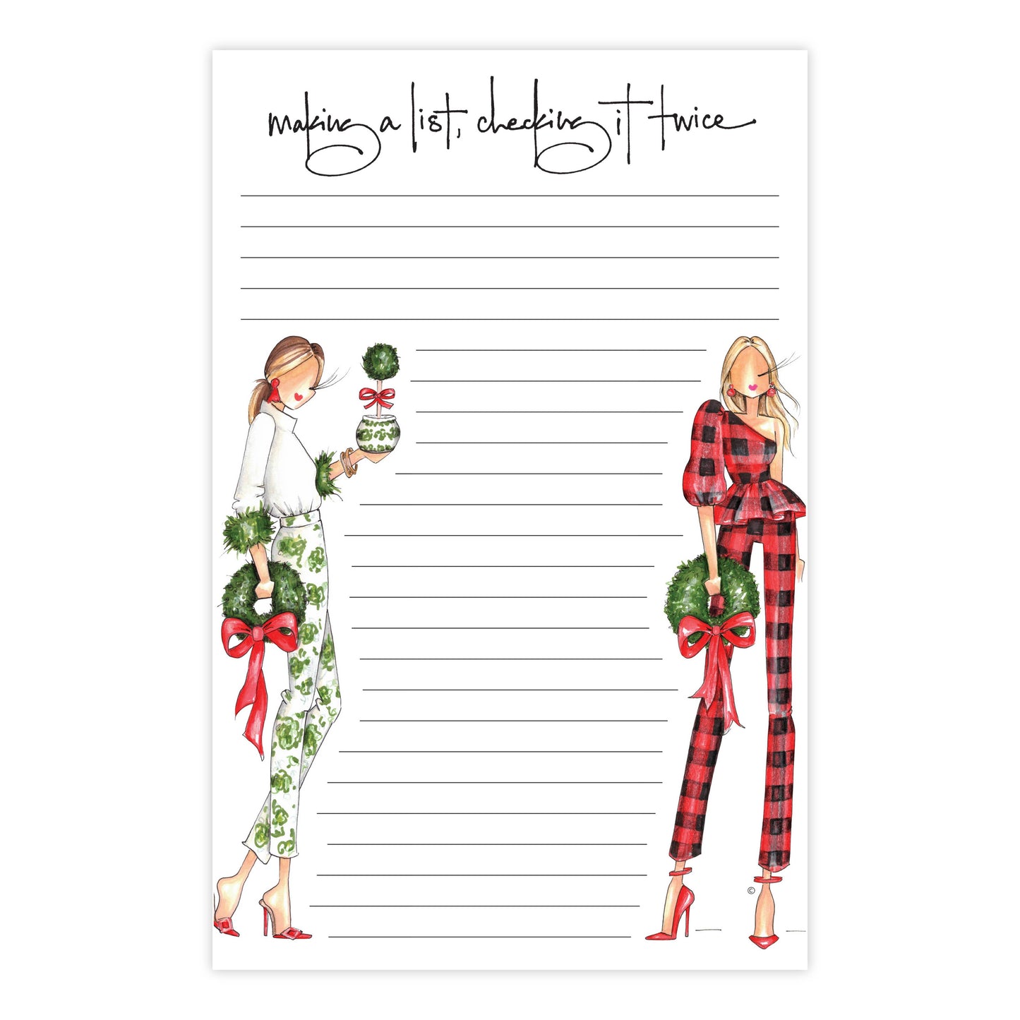Brittany Fuson "Nice List" notepad