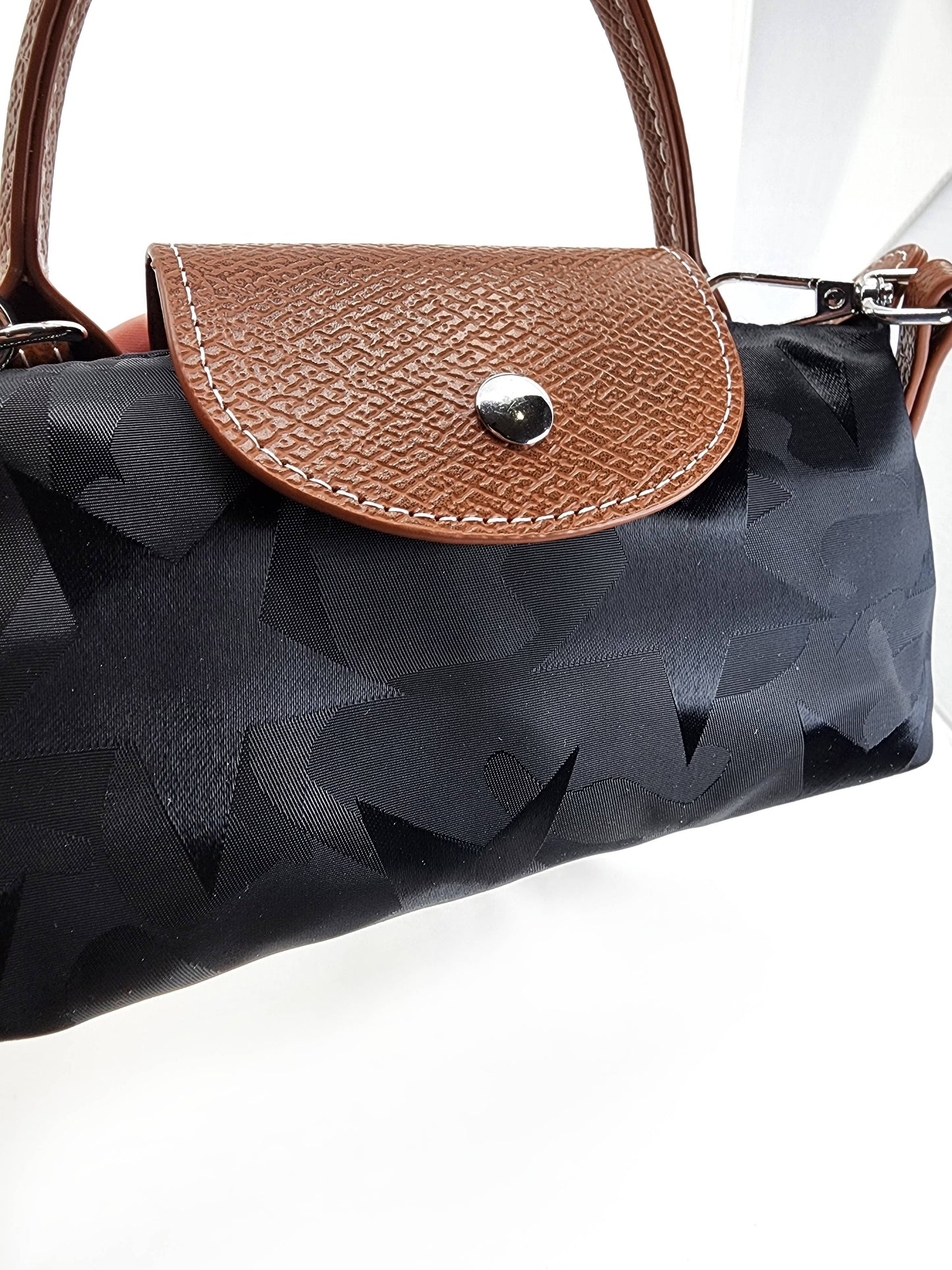 Nylon Star Mini Flap Crossbody Bag