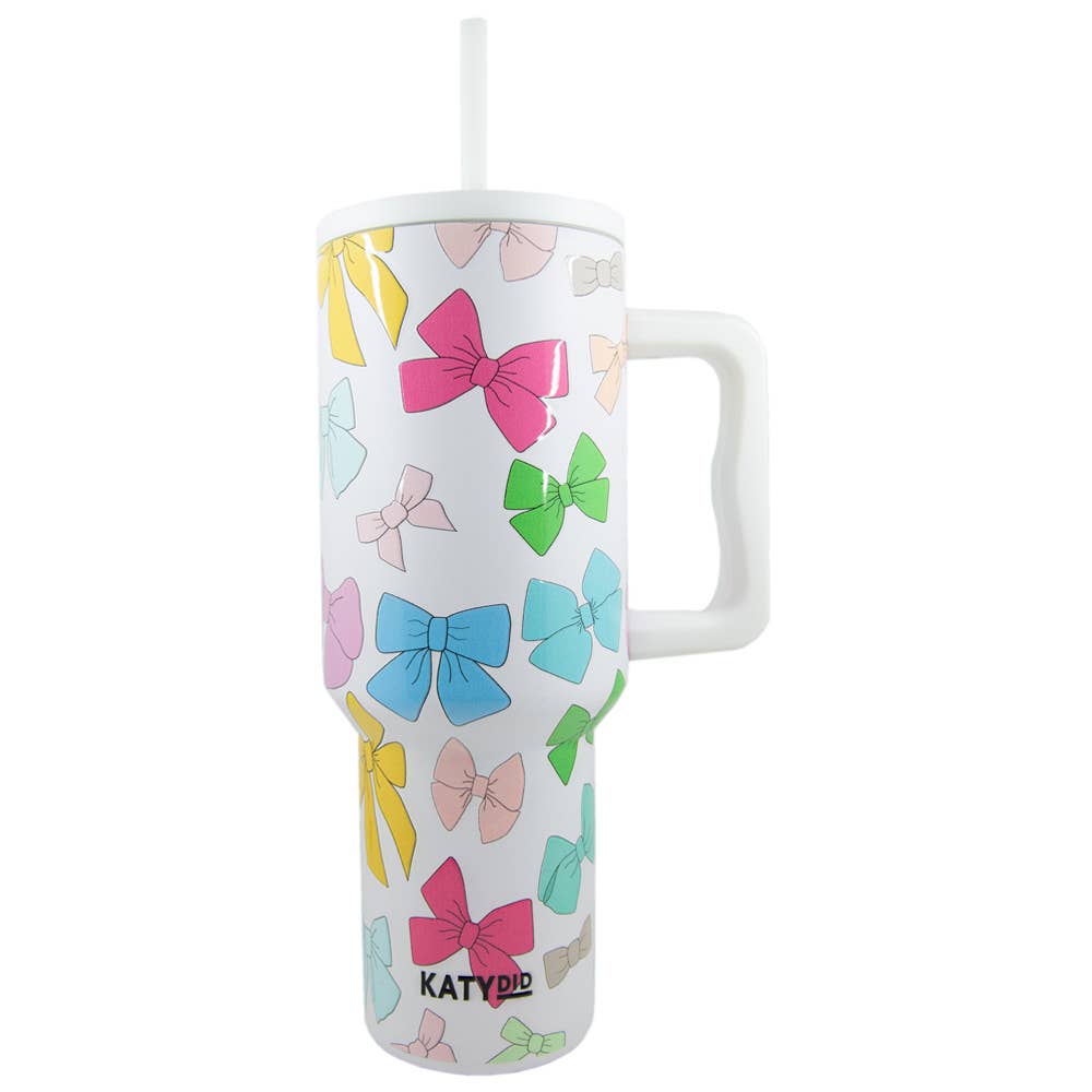 Multicolored Coquette Bows Tumbler