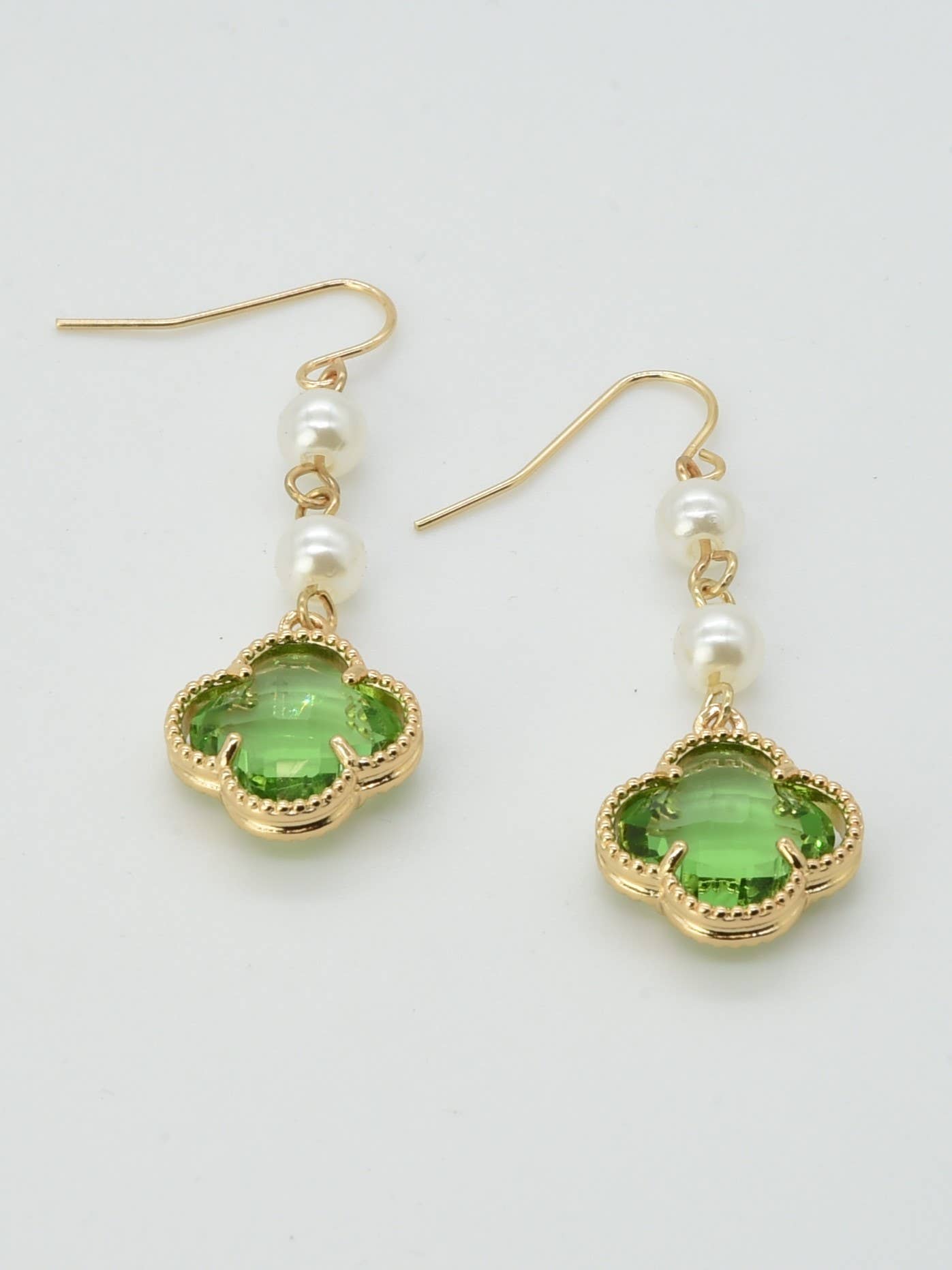 Clover Drop Earrings - Multiple Colors