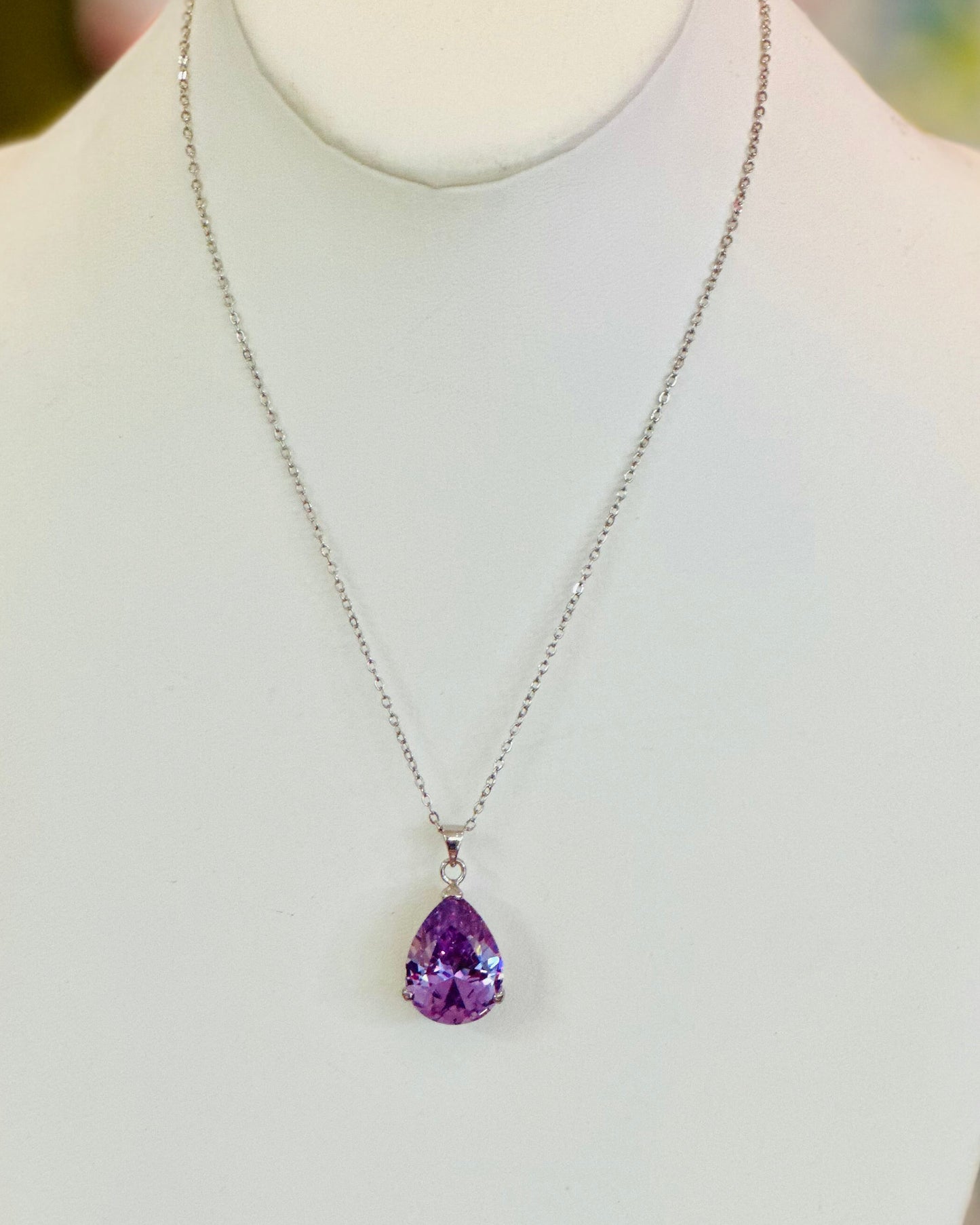 Providence Heritage Teardrop Solitaire Necklace