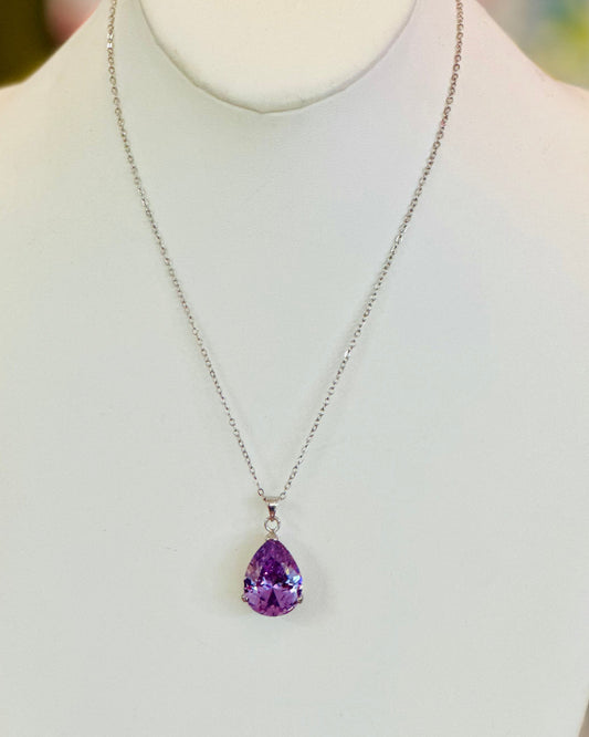 Providence Heritage Teardrop Solitaire Necklace