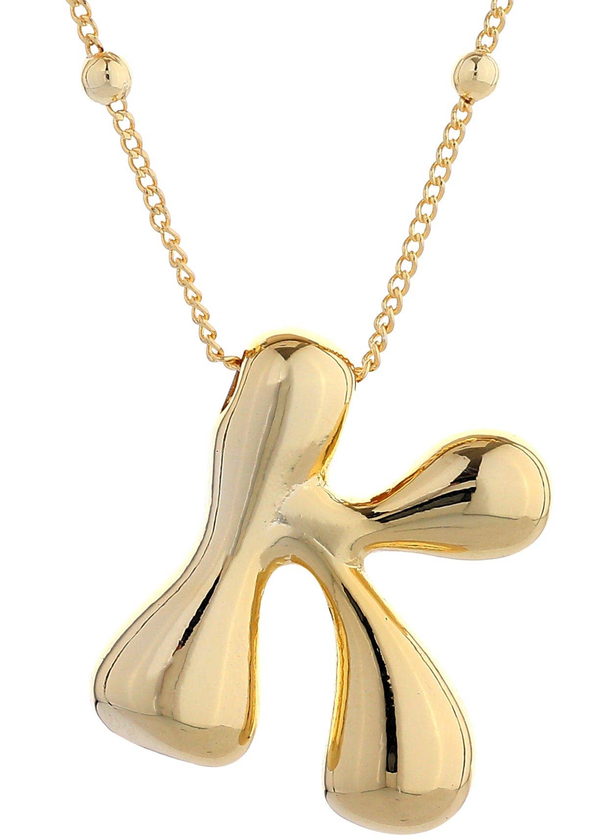 Bubble Initial Necklace