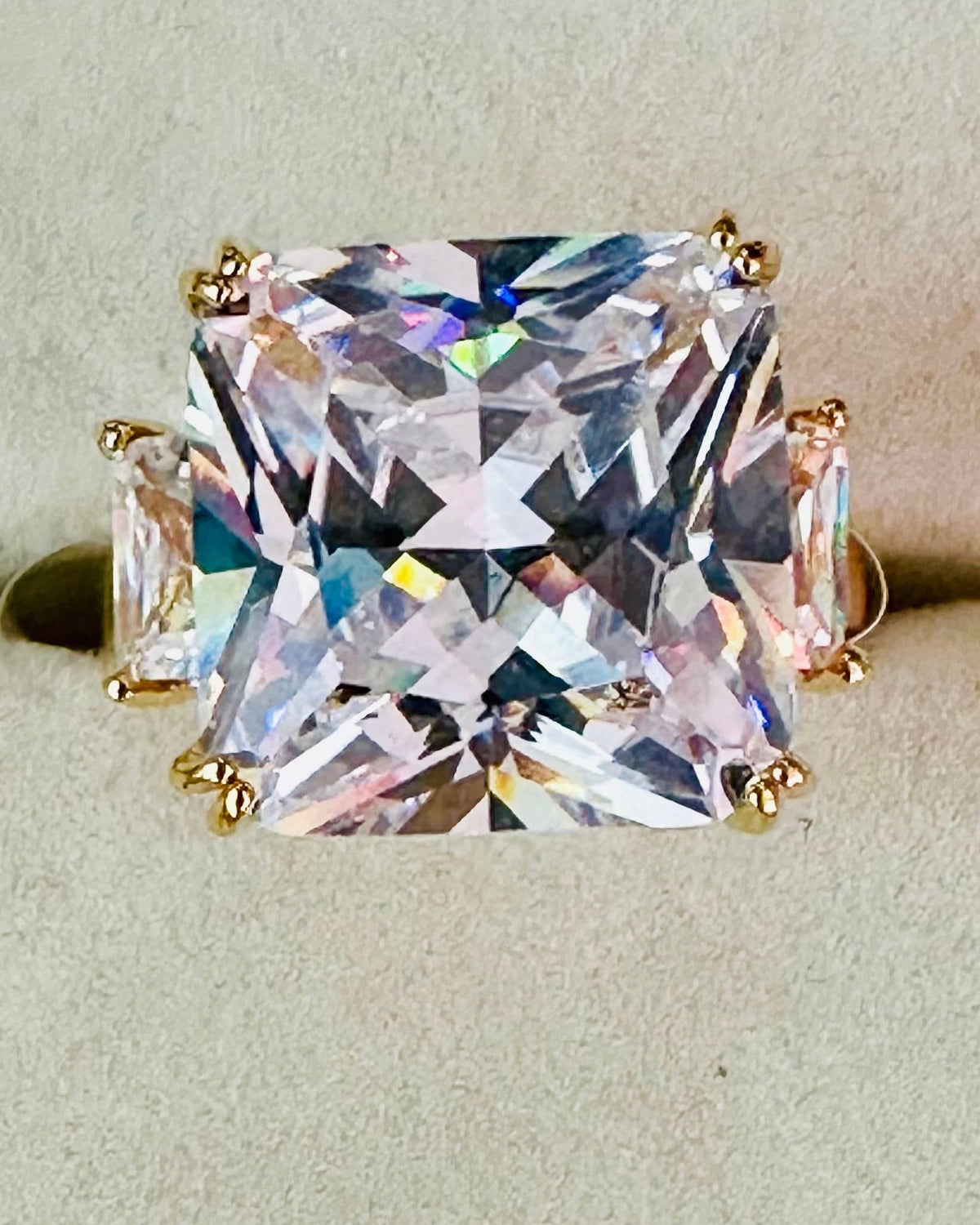 Vintage "Milan" Cushion-Cut Cocktail Ring