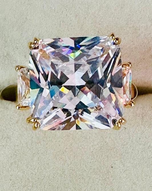 Vintage "Milan" Cushion-Cut Cocktail Ring
