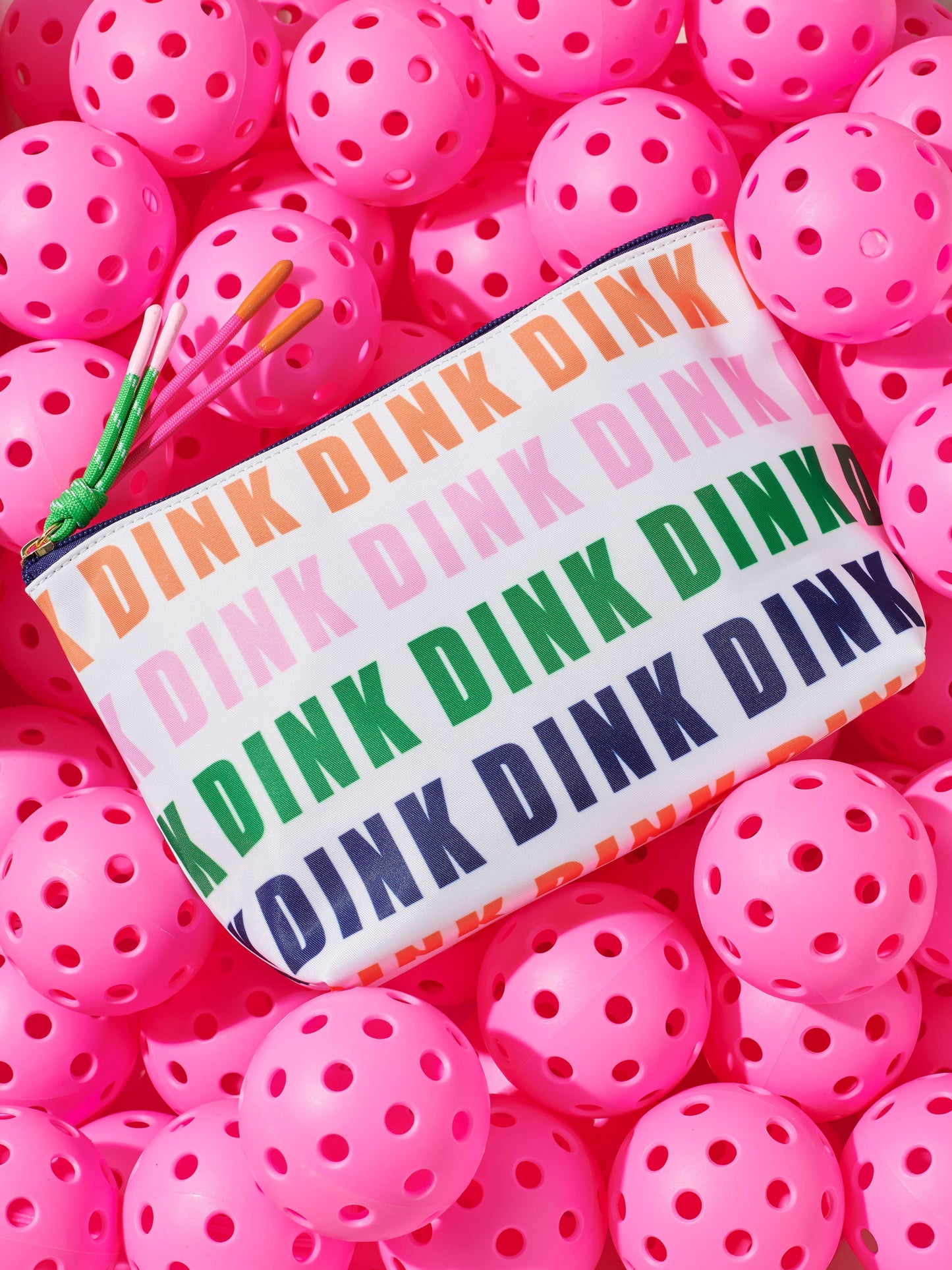 "DINK DINK DINK"Large Zip Pouch