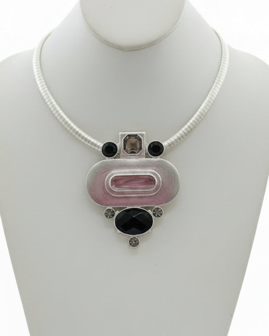 The Avant-Garde Structural Geometric Pendant Collar