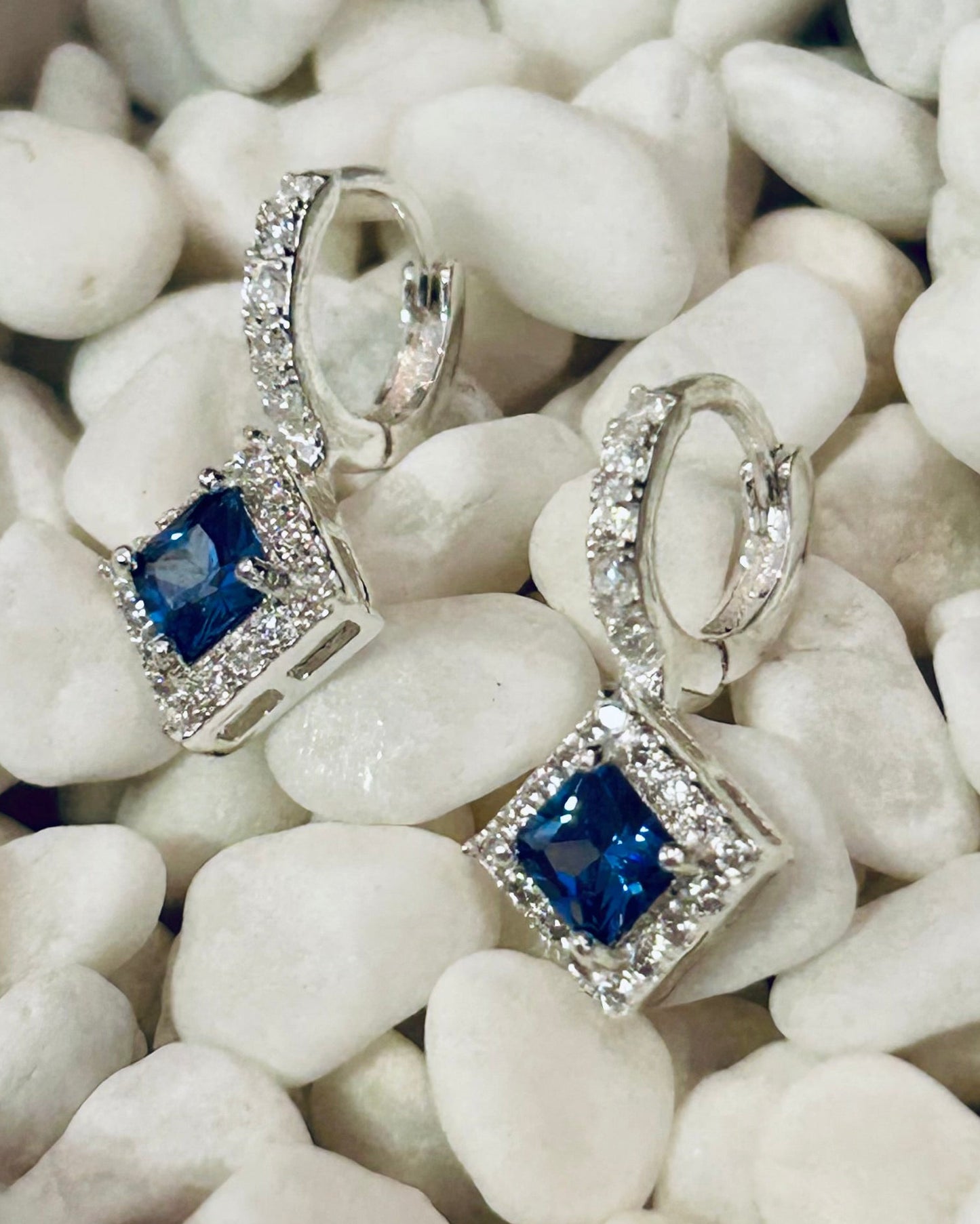 Vintage Estate Sapphire Drop Earrings