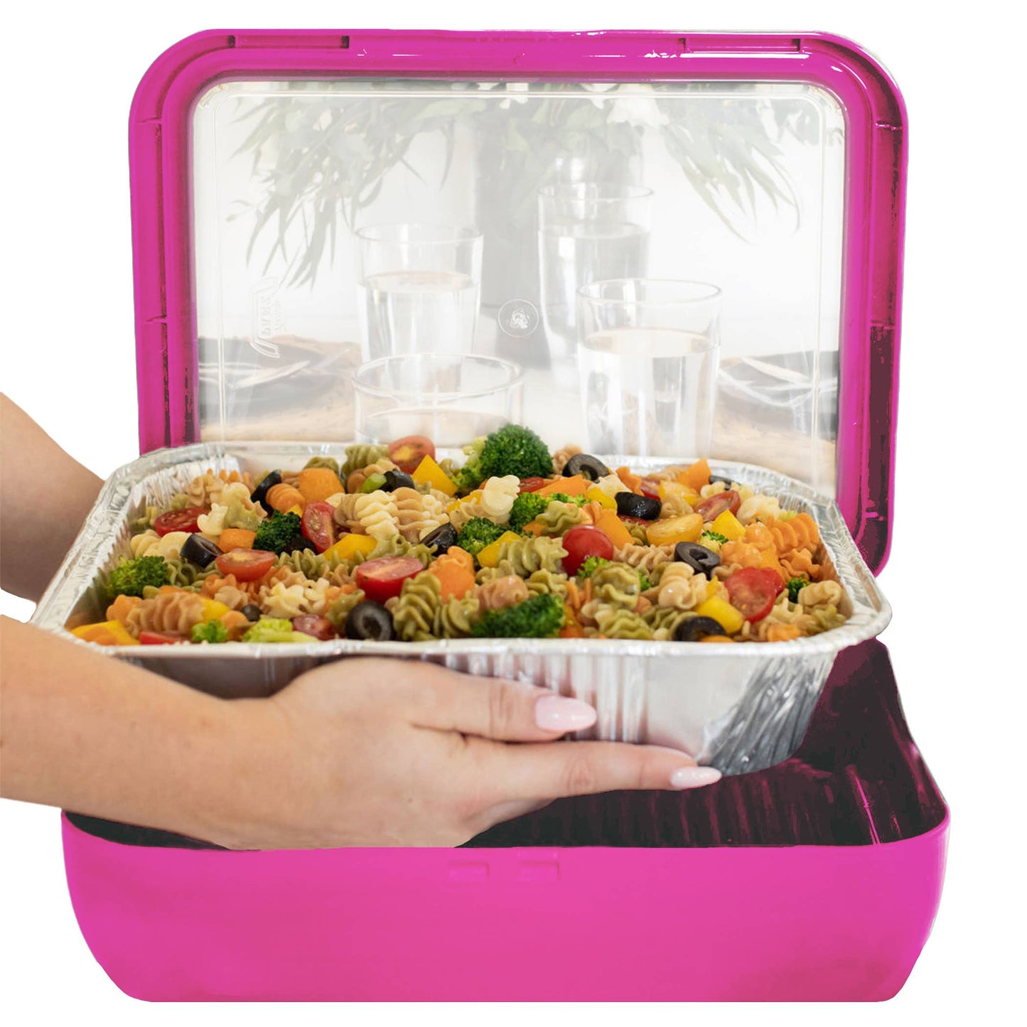 Pan Frame w/ Lid & Serving Spoon - Hot Pink