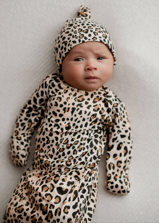 Leopard Knotted Gown
