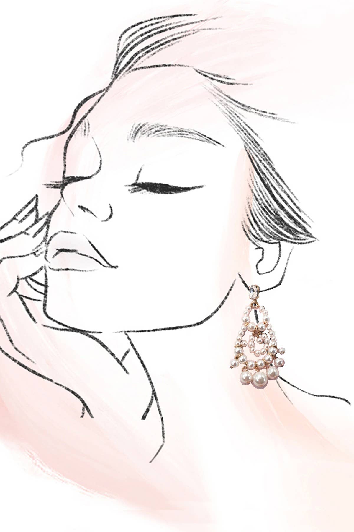 Pear Chandelier Drop Earrings