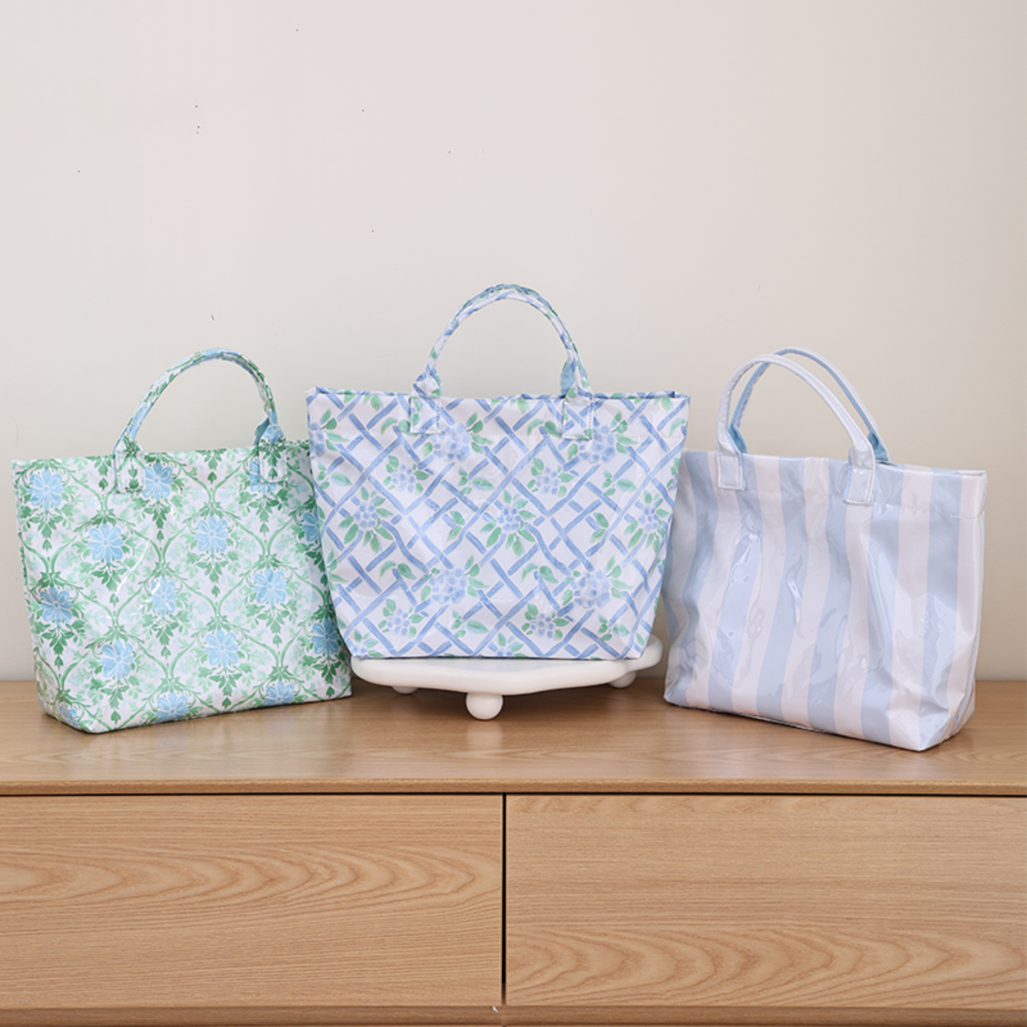 Heirloom Garden Waterproof PVC Tote Bag
