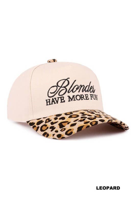 Blondes Have More Fun Canvas Cotton Hat