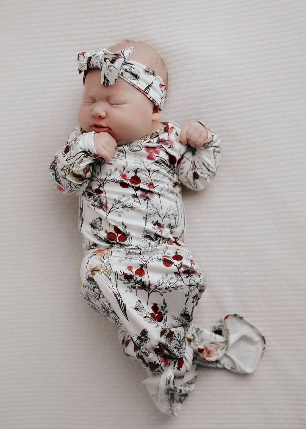 Floral Flower Knotted Gown