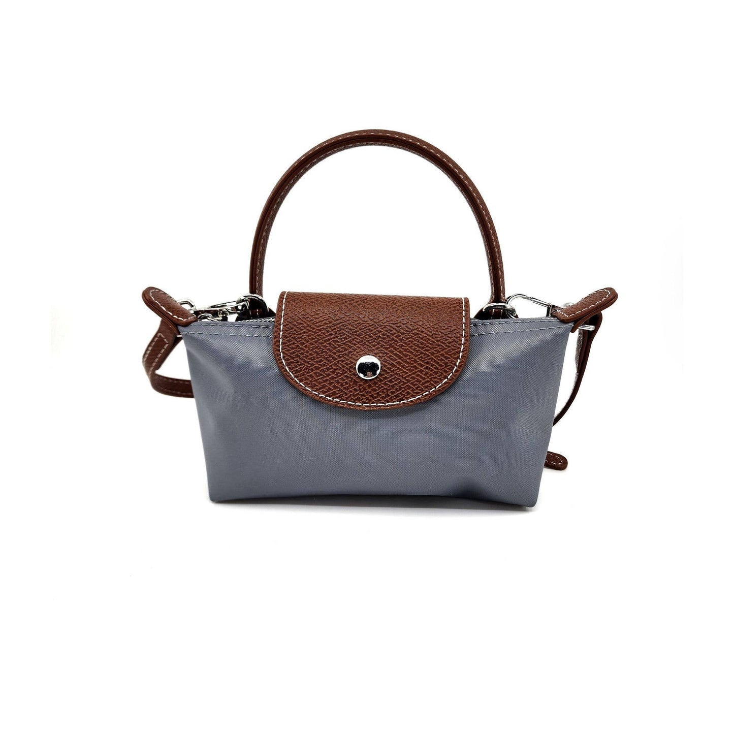 Gray  Everyday Flap Top Mini Crossbody