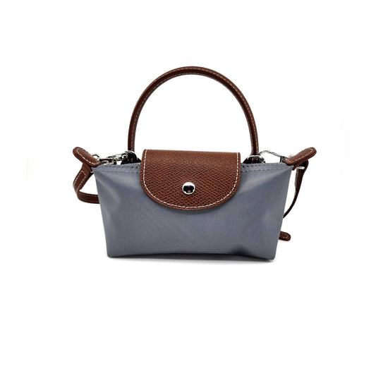 Gray  Everyday Flap Top Mini Crossbody