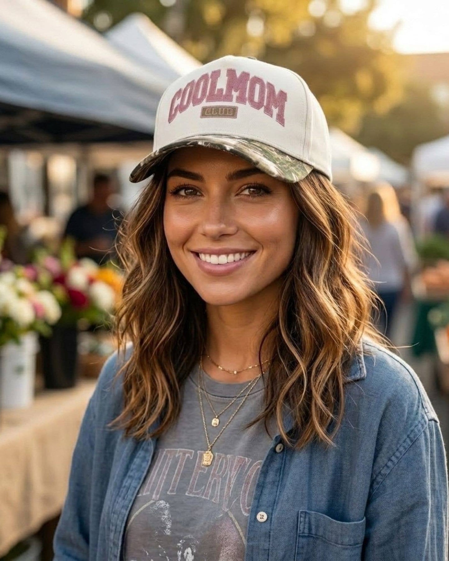Cool Mom Club Embroidered Trucker Hat