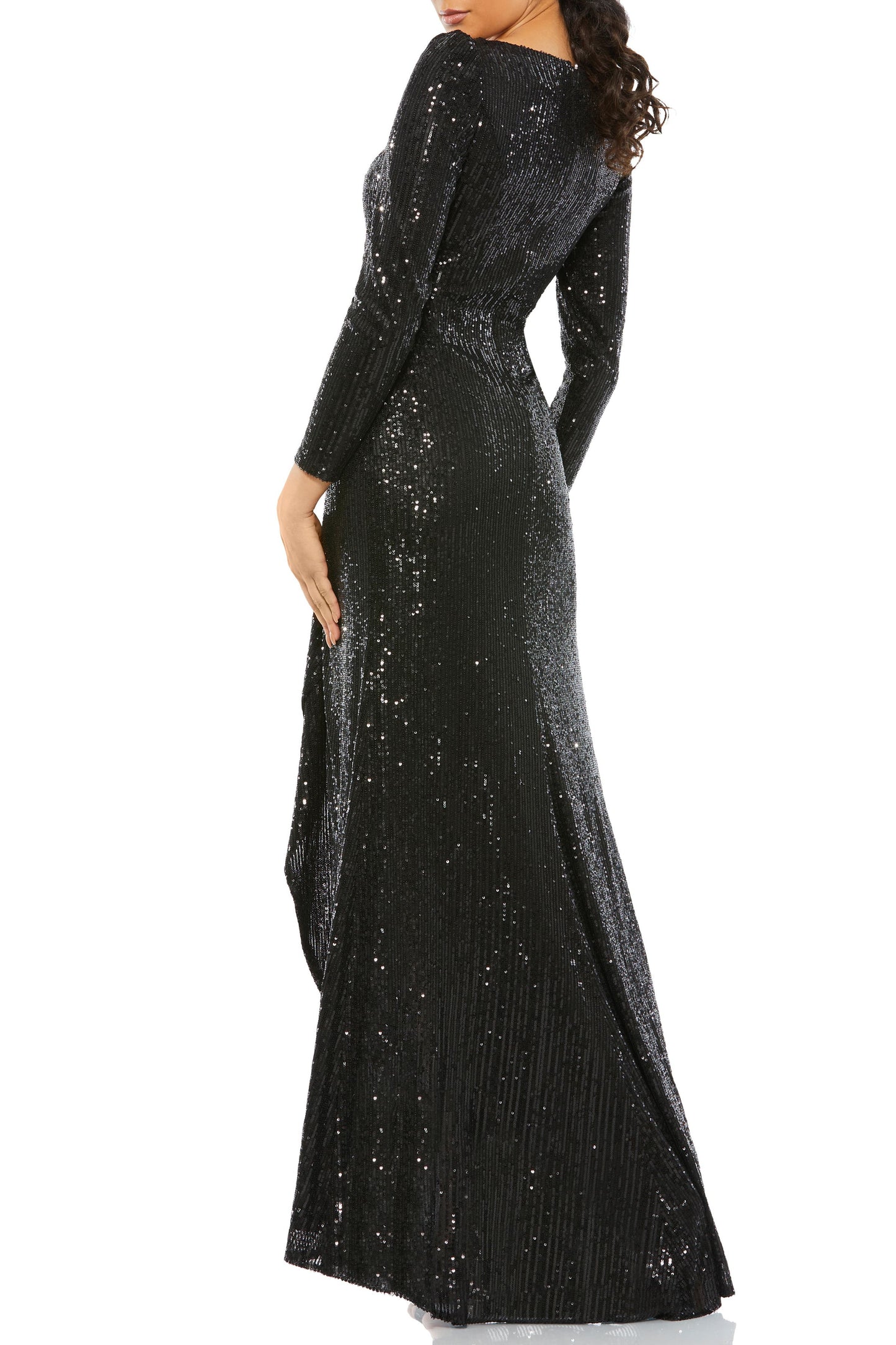 Long Sleeve Sequin Dress