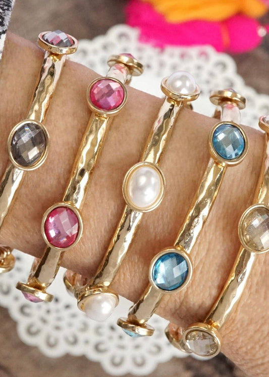 Jeweled Golden Bangles