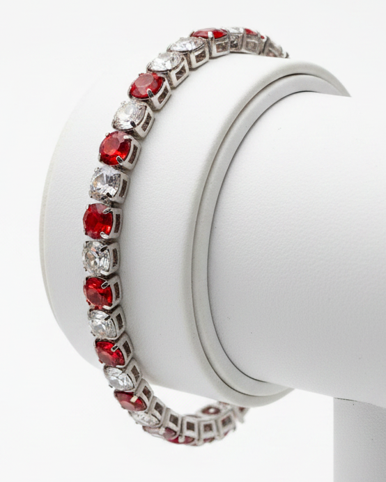 Vintage Tailgate Classic Alternating Tennis Bracelet