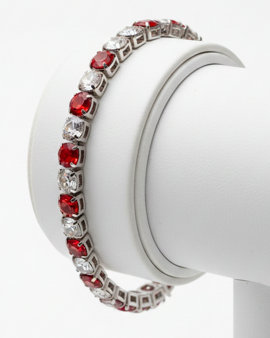 Vintage Tailgate Classic Alternating Tennis Bracelet