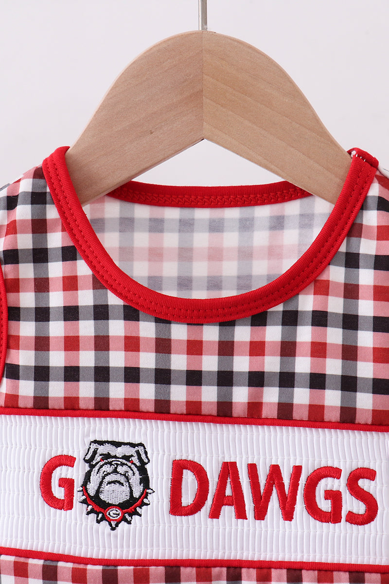 Georgia Go Dawgs Plaid Bubble