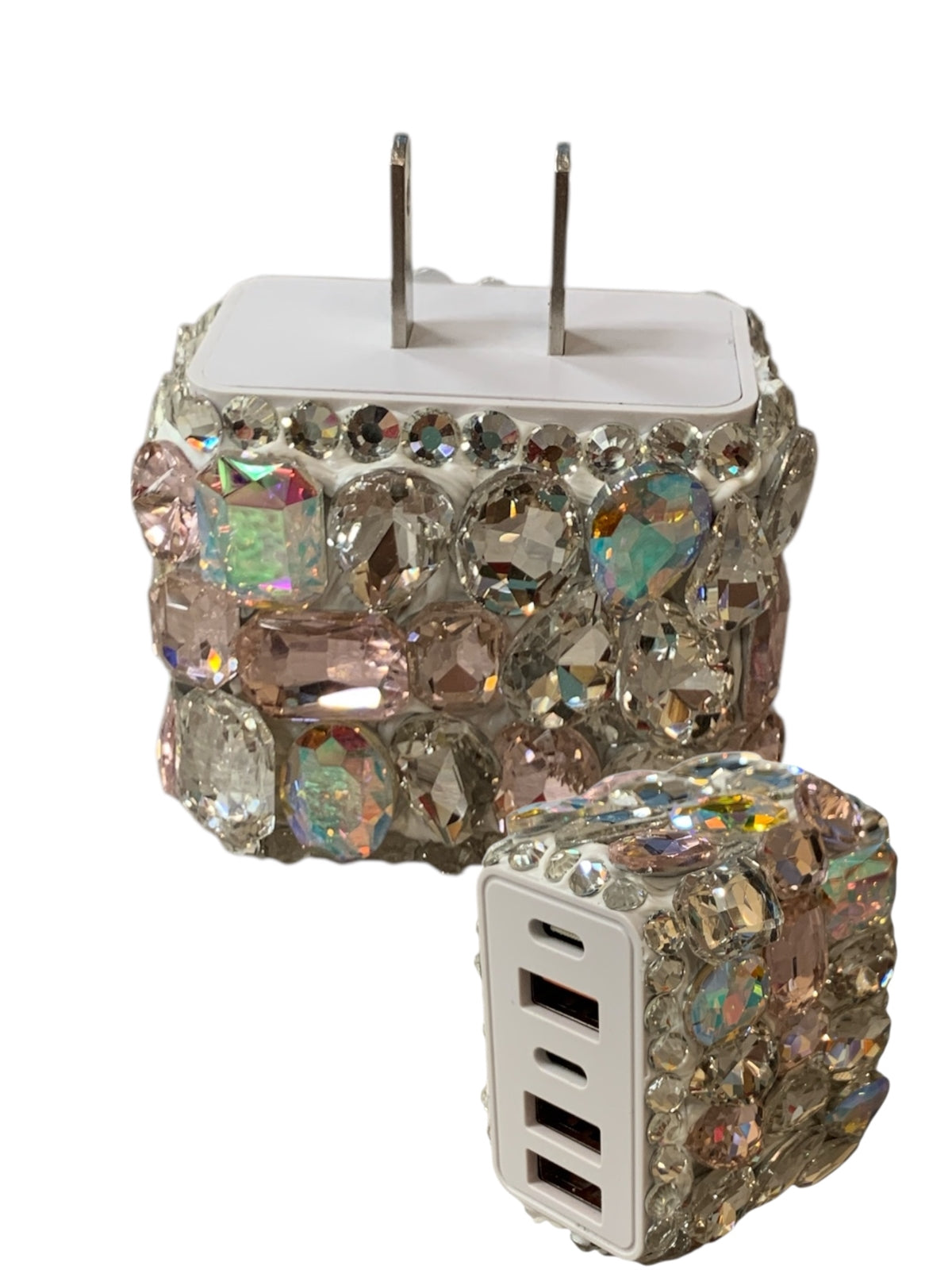 Bling 4 Port Stone Phone Charger