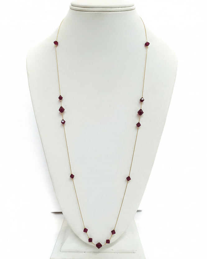 The Bellefontaine Ruby Station Necklace