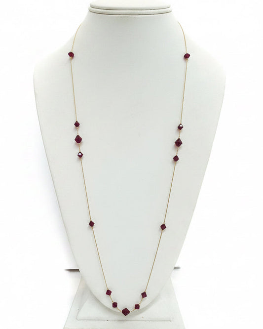 The Bellefontaine Ruby Station Necklace