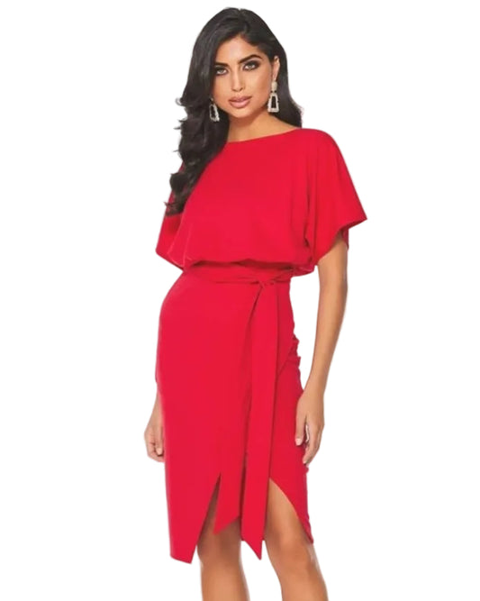 Kensie Blouson Wrap Dress