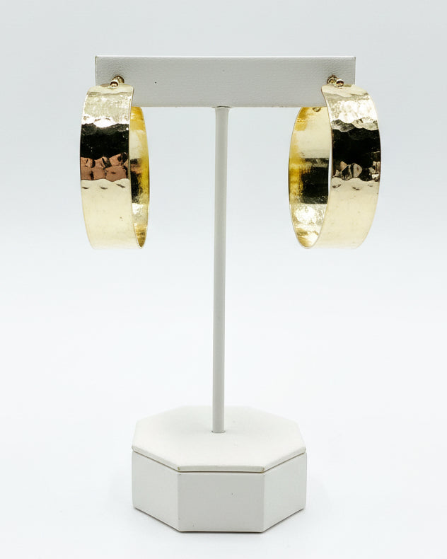 The "West End" Wide Flat Hoops