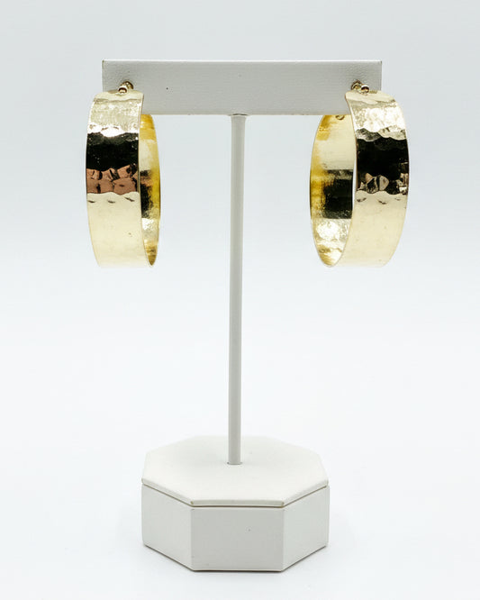 The "West End" Wide Flat Hoops