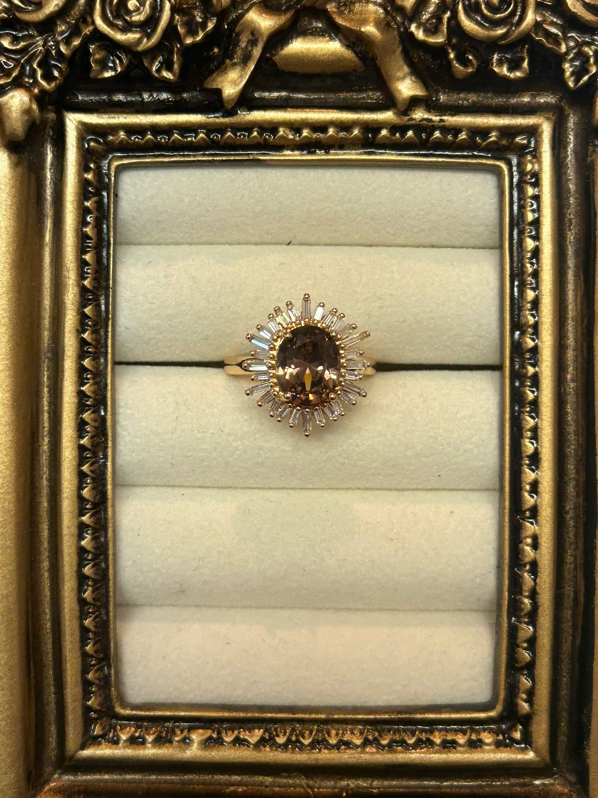 Valentina Starburst Vintage Cocktail Ring