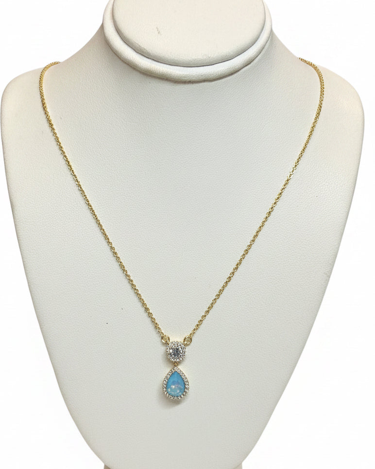 The Watch Hill Turquoise-Opal Teardrop Pendant