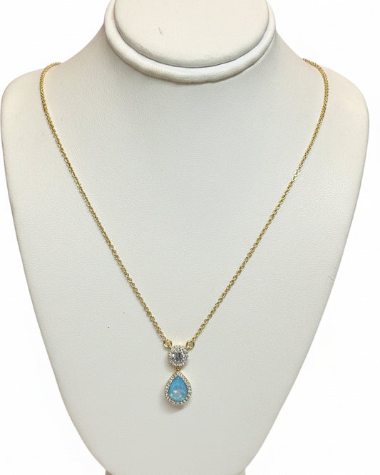 The Watch Hill Turquoise-Opal Teardrop Pendant