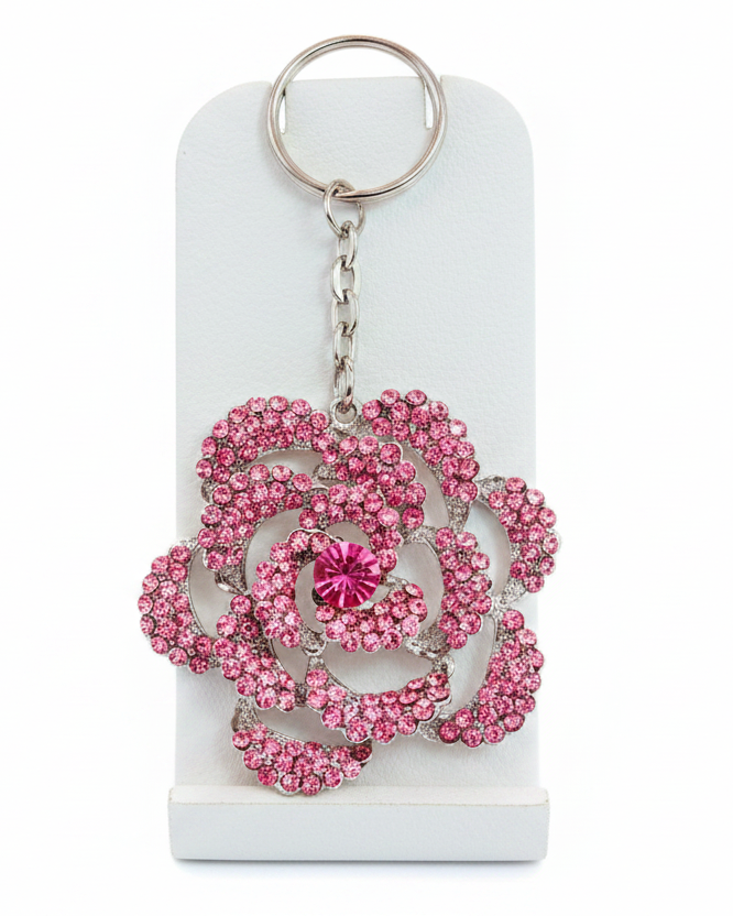 The Empress Rose Pavé Crystal Bag Charm & Keychain