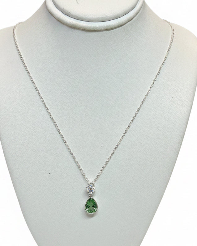 Gilded Meadow Teardrop Pendant Necklace