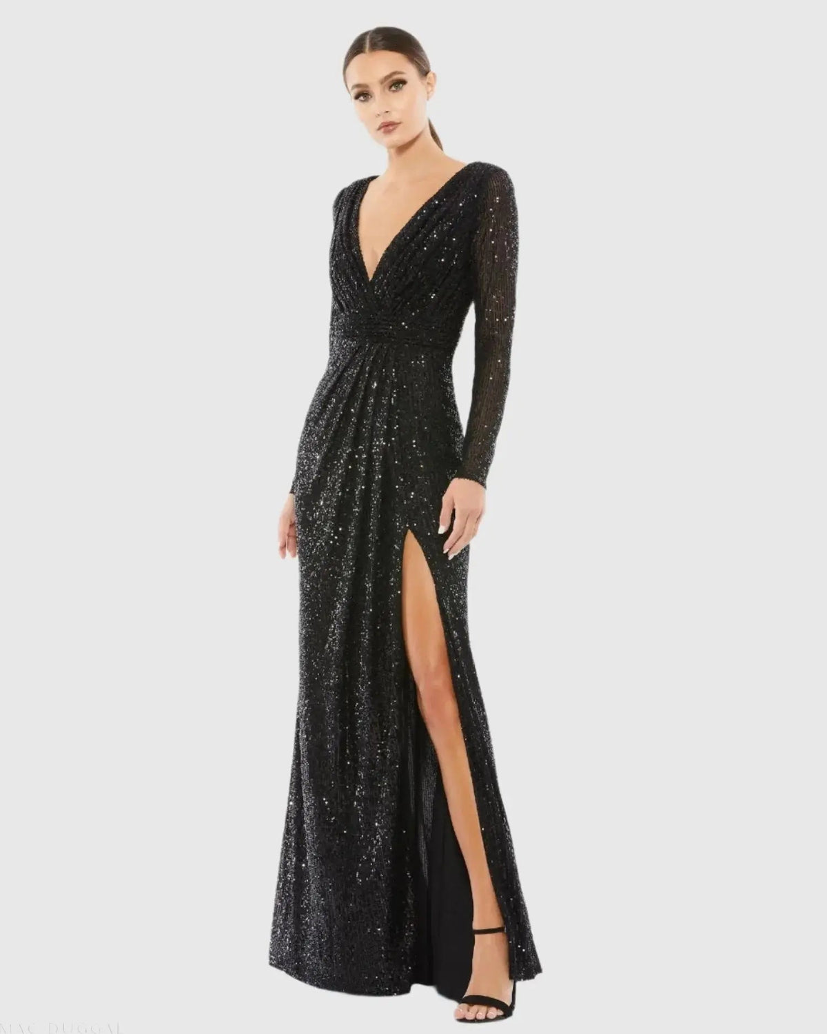 Long Sleeve Sequin Dress