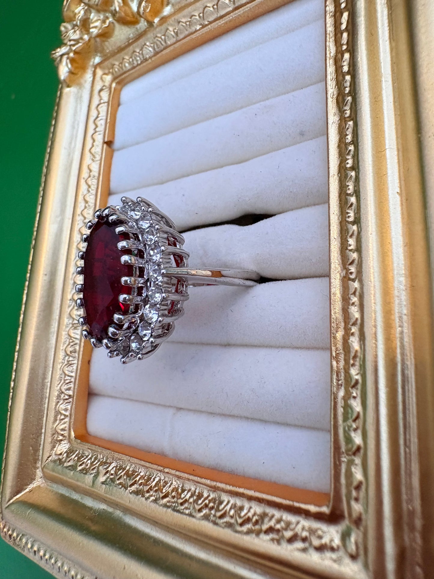 Crimson Empress Grand Cocktail Ring