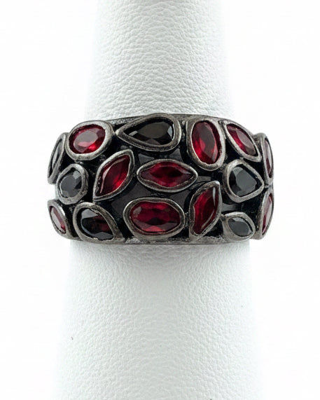 Vintage Retro Stadium Line Ring