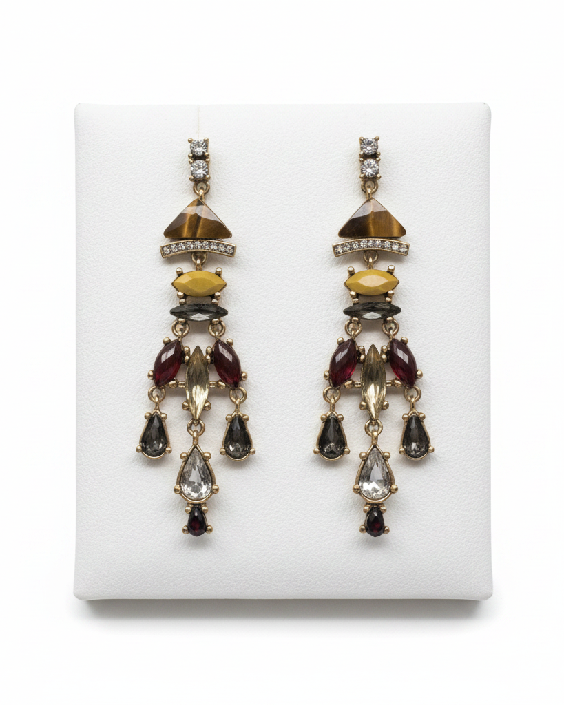 Vintage Capwell Chandelier Statement Earrings