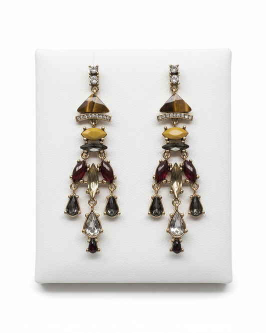 Vintage Capwell Chandelier Statement Earrings
