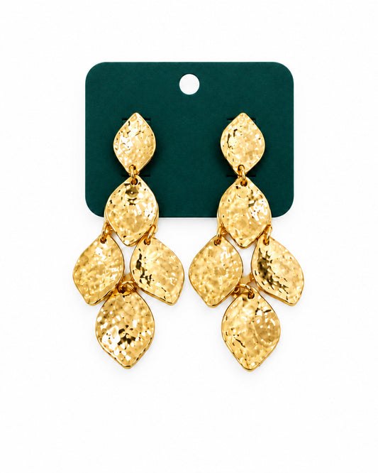 Golden Hour Cascading Petal Earrings