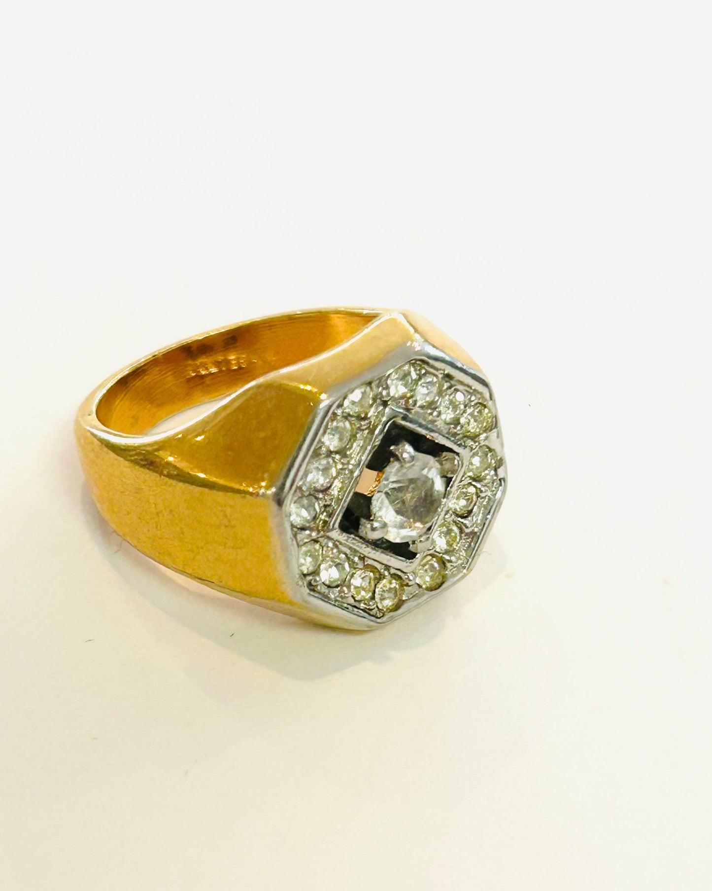 The Deco Octagon Statement Ring