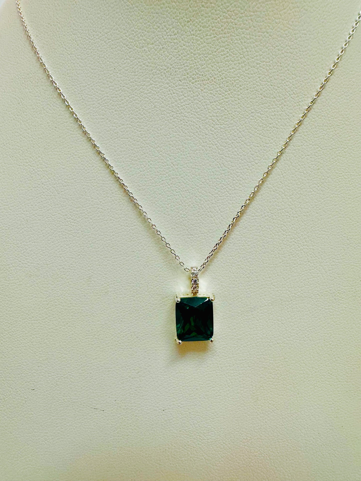 The Siren Emerald-Cut Solitaire Necklace